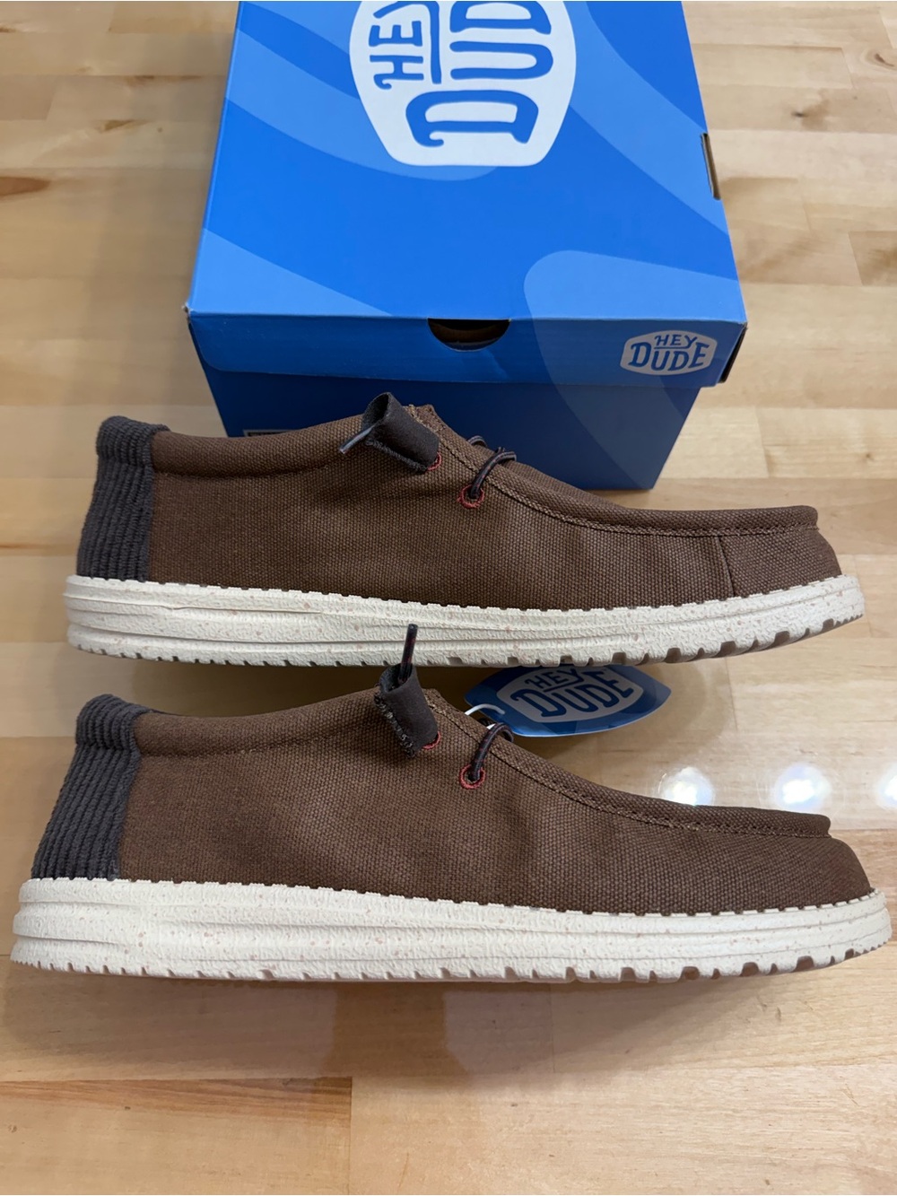 Hey Dude Wally Waxed Canvas Slip-On Loafers NEW